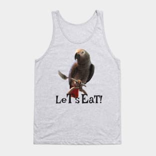 African Grey Parrot Let's Eat Tank Top